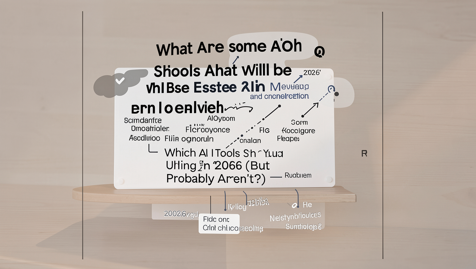 Diagram showcasing essential AI tools for 2026 with detailed visuals.