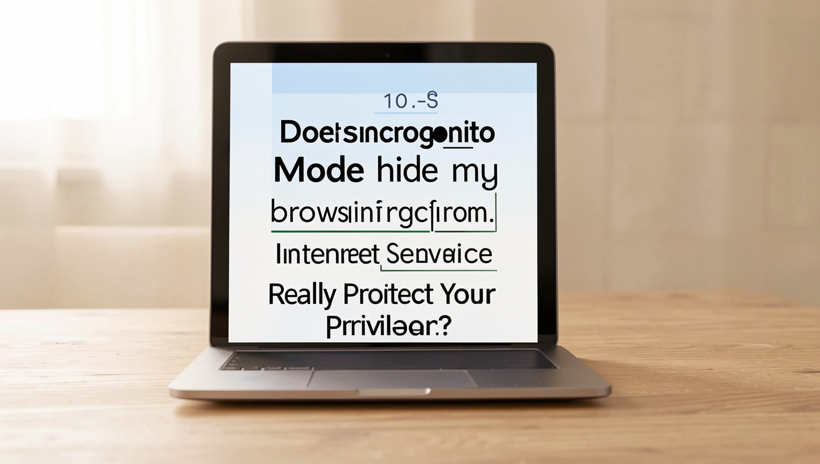 Diagram explaining Incognito Mode and ISP browsing privacy.