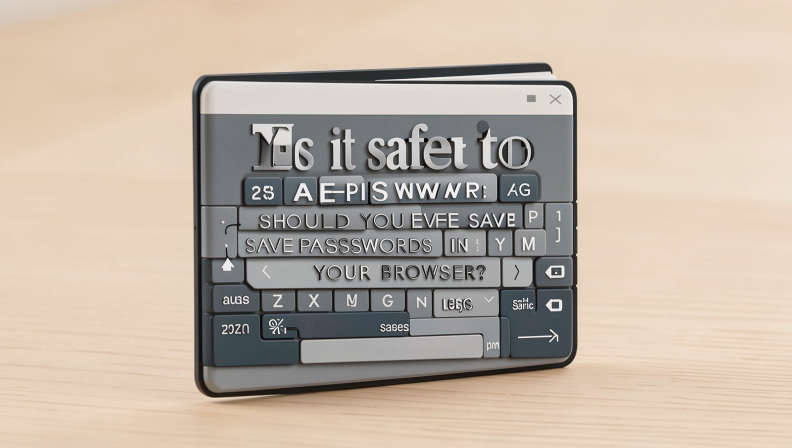 Diagram illustrating the safety of saving passwords in a web browser.