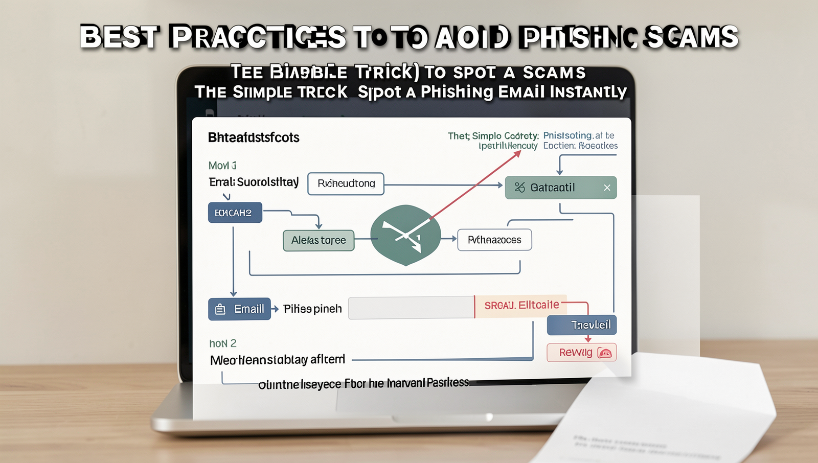 Infographic illustrating best practices for email safety against phishing scams.